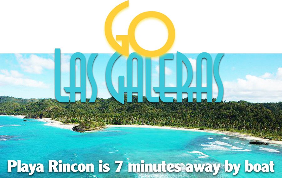 Las Galeras Activities : Playa Rincon beach in Samana Dominican Republic.